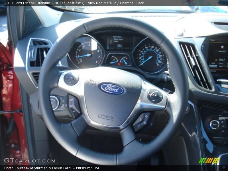  2013 Escape Titanium 2.0L EcoBoost 4WD Steering Wheel