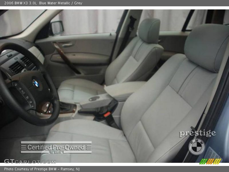 Blue Water Metallic / Grey 2006 BMW X3 3.0i