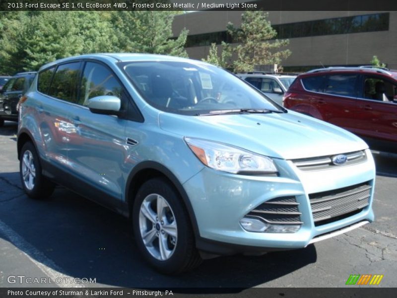 Frosted Glass Metallic / Medium Light Stone 2013 Ford Escape SE 1.6L EcoBoost 4WD