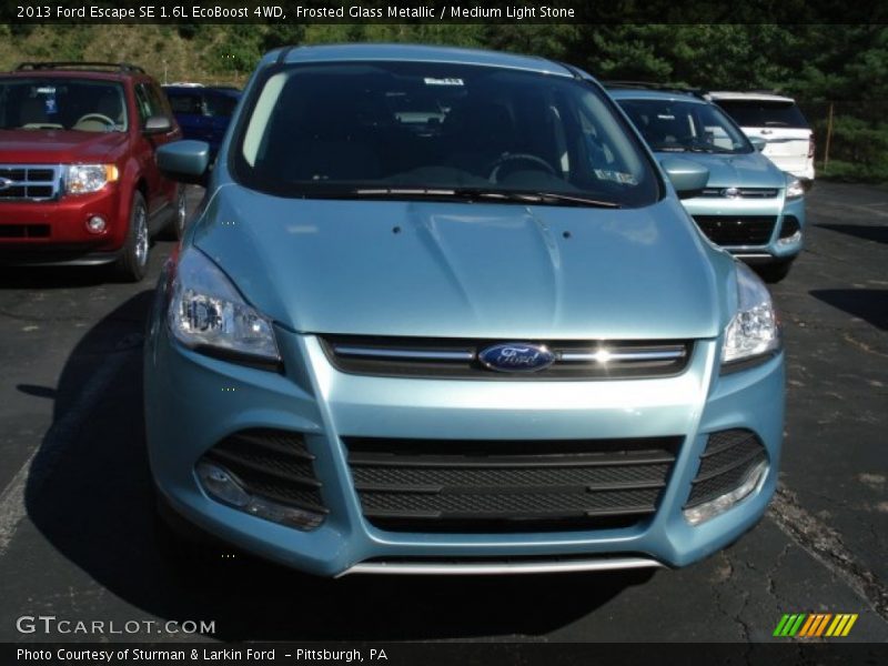 Frosted Glass Metallic / Medium Light Stone 2013 Ford Escape SE 1.6L EcoBoost 4WD