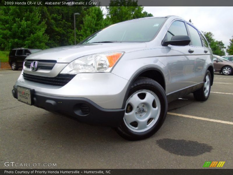 Alabaster Silver Metallic / Gray 2009 Honda CR-V LX