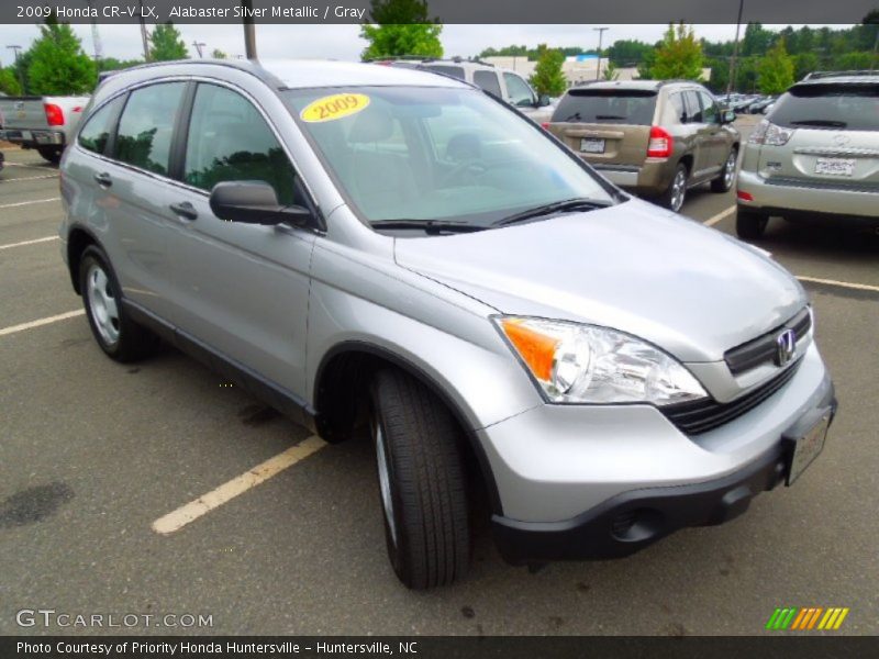 Alabaster Silver Metallic / Gray 2009 Honda CR-V LX