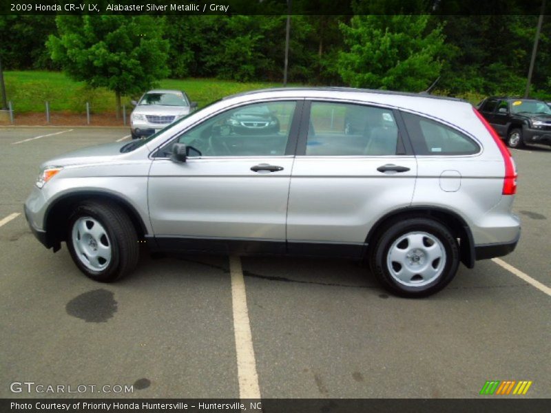 Alabaster Silver Metallic / Gray 2009 Honda CR-V LX