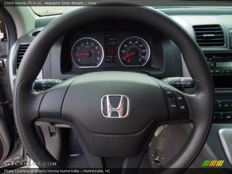 Alabaster Silver Metallic / Gray 2009 Honda CR-V LX