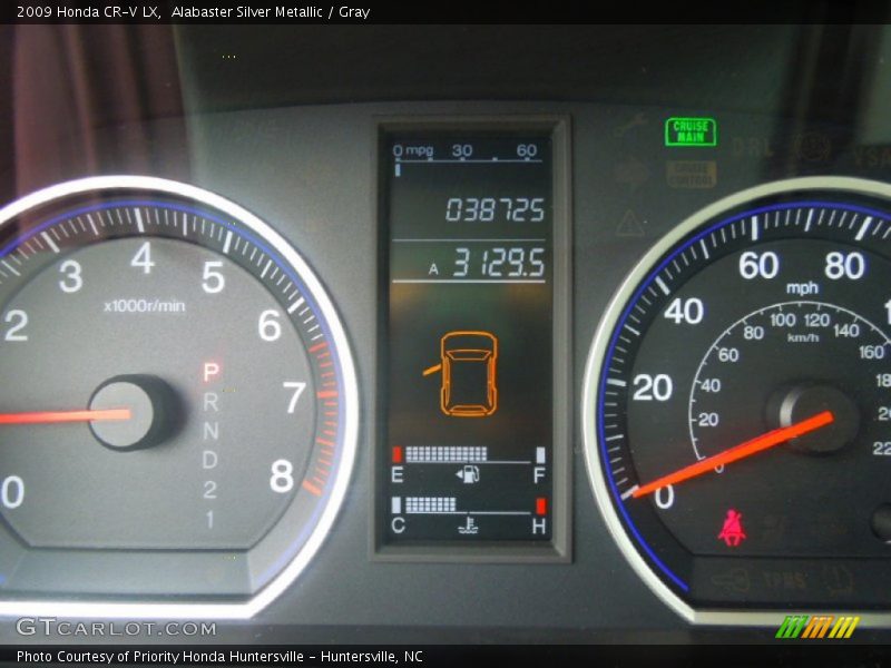 Alabaster Silver Metallic / Gray 2009 Honda CR-V LX