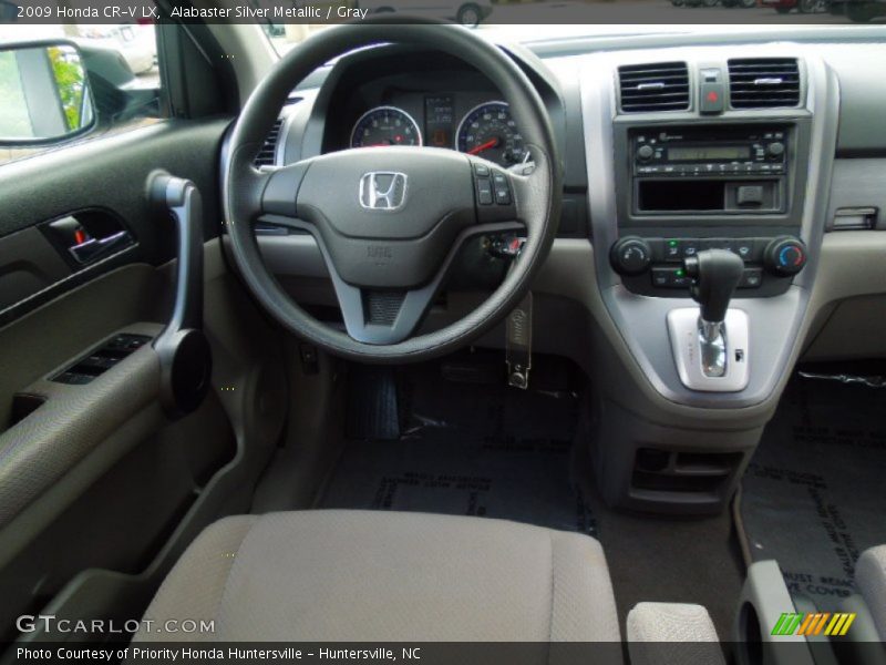 Alabaster Silver Metallic / Gray 2009 Honda CR-V LX