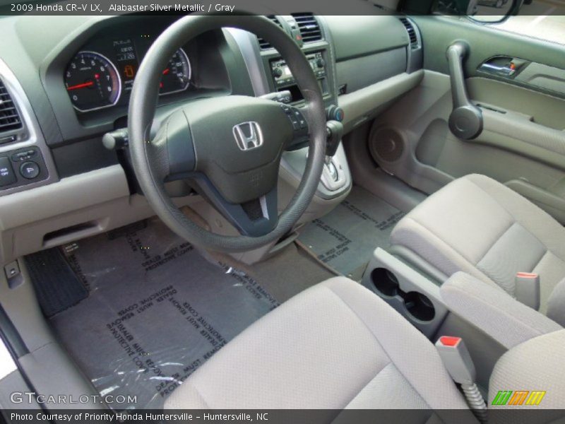 Alabaster Silver Metallic / Gray 2009 Honda CR-V LX