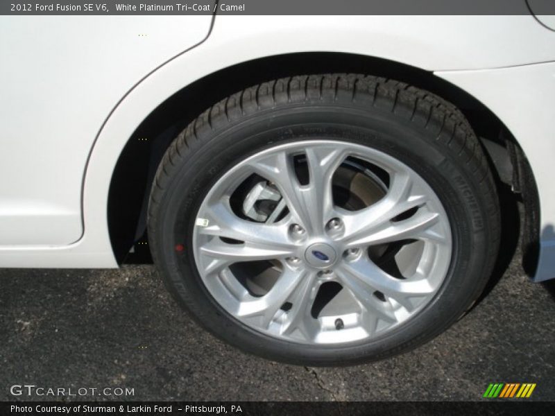 White Platinum Tri-Coat / Camel 2012 Ford Fusion SE V6
