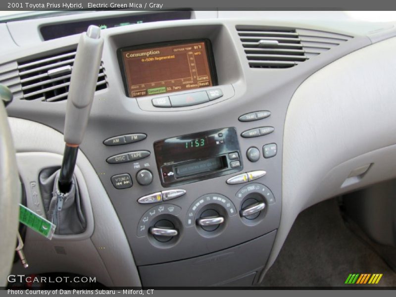Electric Green Mica / Gray 2001 Toyota Prius Hybrid