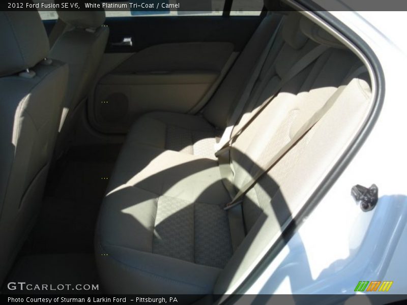 White Platinum Tri-Coat / Camel 2012 Ford Fusion SE V6