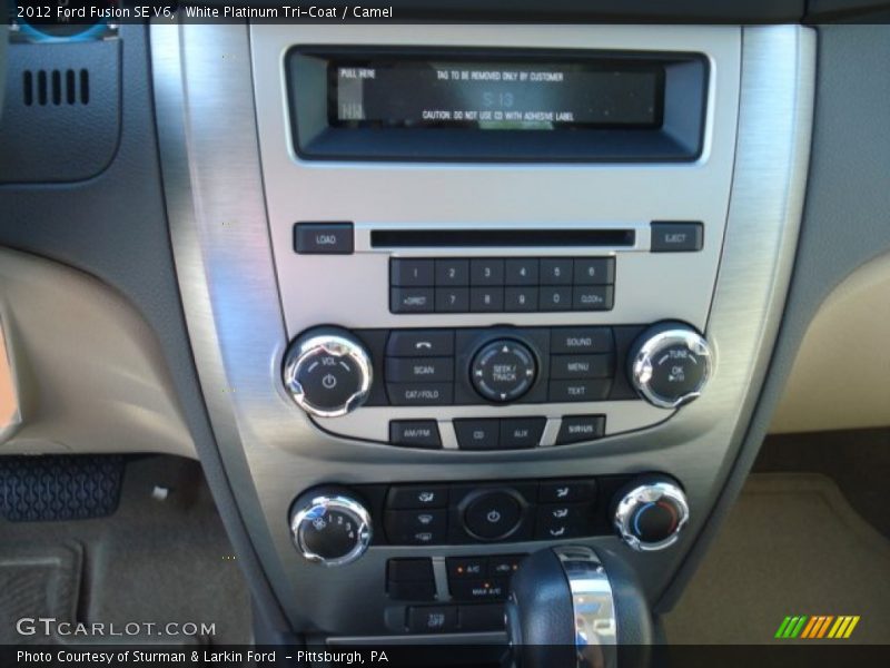 White Platinum Tri-Coat / Camel 2012 Ford Fusion SE V6