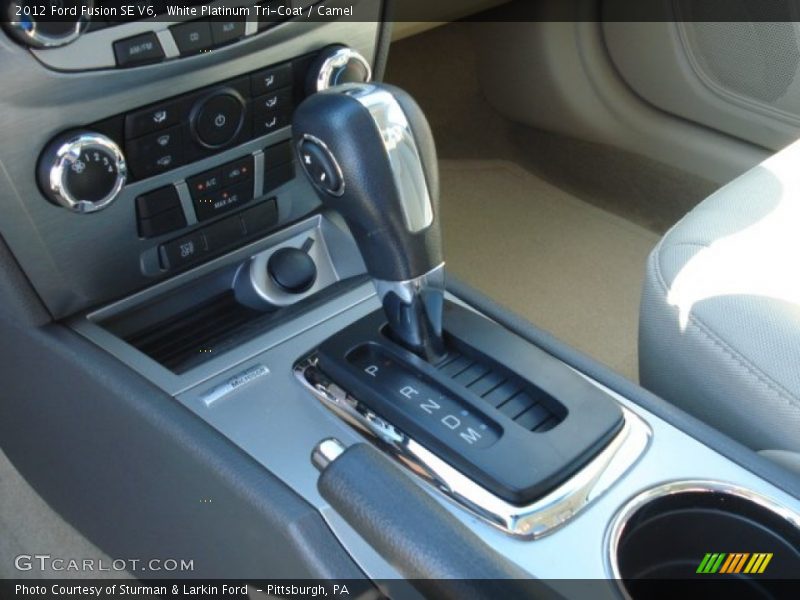 White Platinum Tri-Coat / Camel 2012 Ford Fusion SE V6