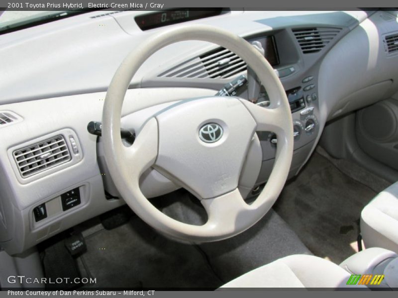 Electric Green Mica / Gray 2001 Toyota Prius Hybrid
