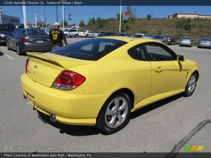 Sunburst Yellow / Black 2006 Hyundai Tiburon GS