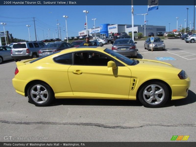 Sunburst Yellow / Black 2006 Hyundai Tiburon GS