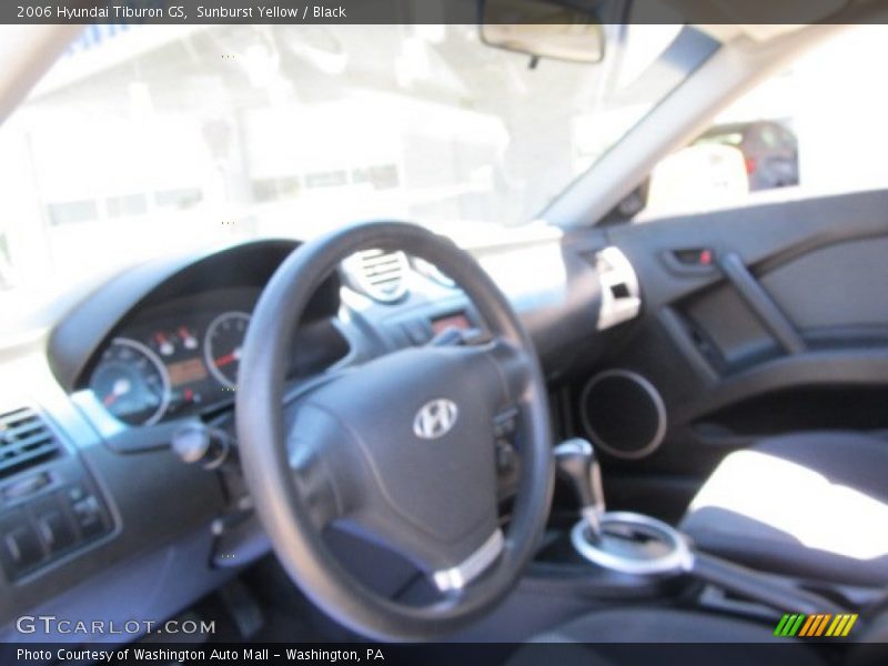 Sunburst Yellow / Black 2006 Hyundai Tiburon GS
