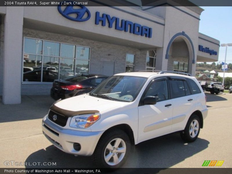 Super White / Dark Charcoal 2004 Toyota RAV4