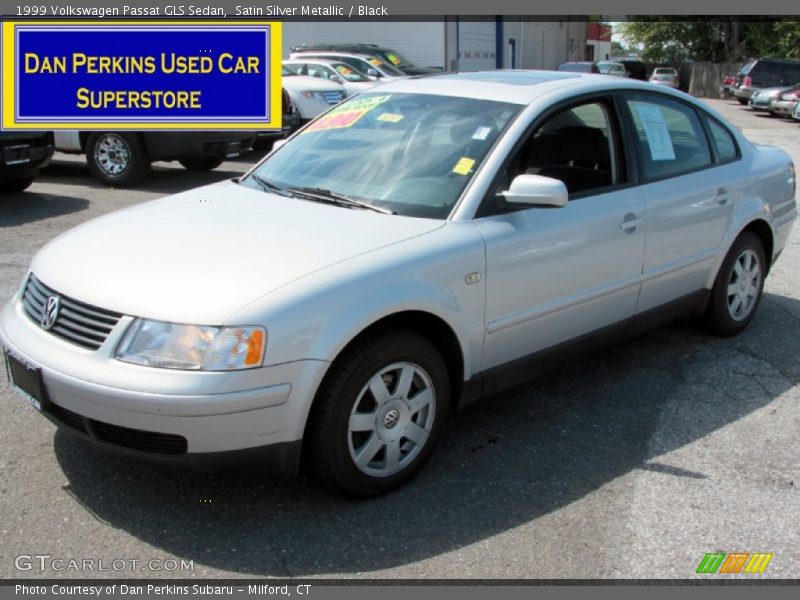 Satin Silver Metallic / Black 1999 Volkswagen Passat GLS Sedan