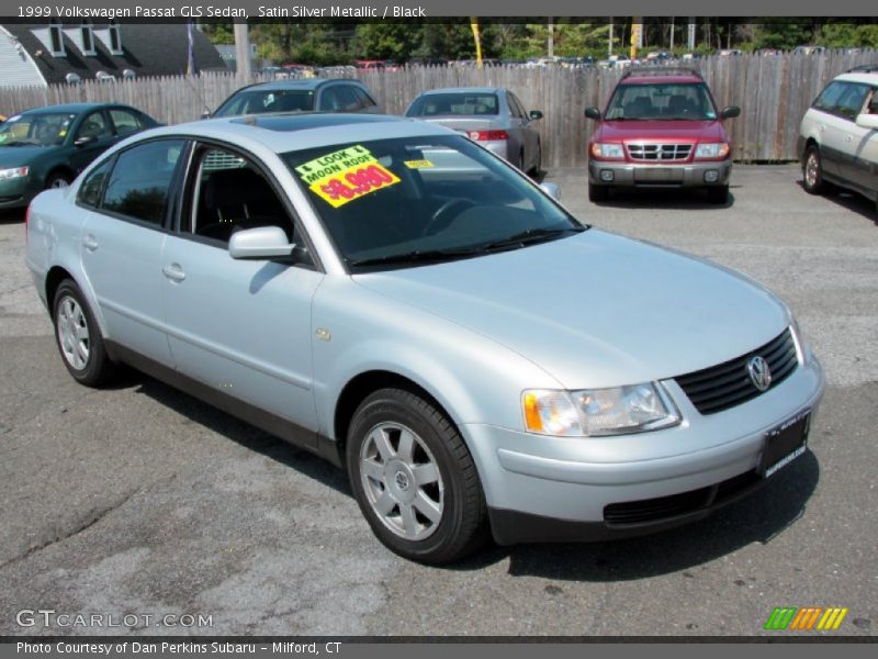 Satin Silver Metallic / Black 1999 Volkswagen Passat GLS Sedan