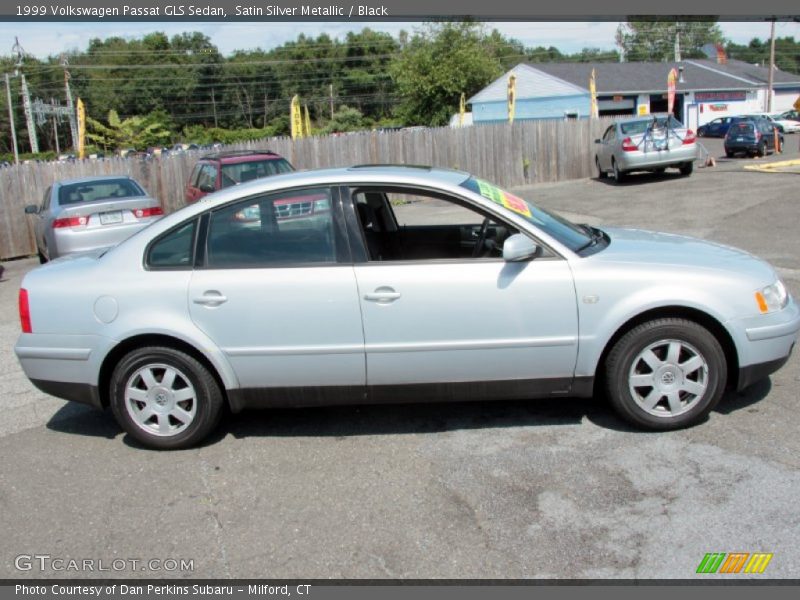 Satin Silver Metallic / Black 1999 Volkswagen Passat GLS Sedan