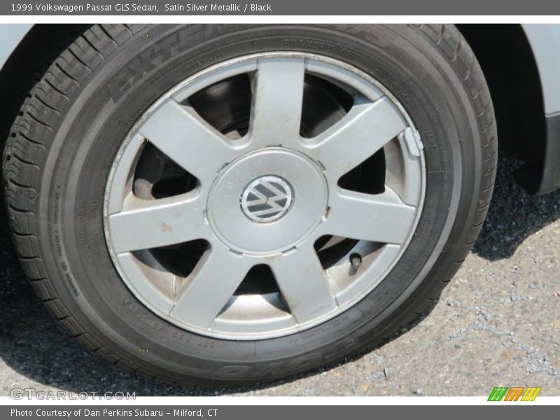 Satin Silver Metallic / Black 1999 Volkswagen Passat GLS Sedan