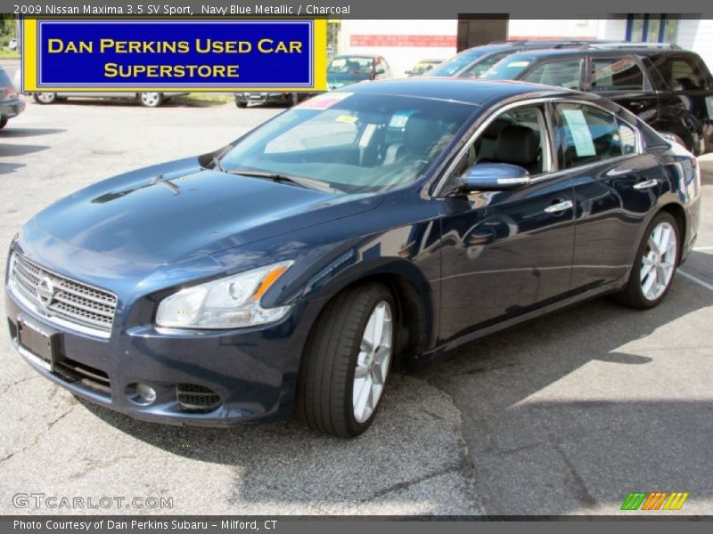 Navy Blue Metallic / Charcoal 2009 Nissan Maxima 3.5 SV Sport