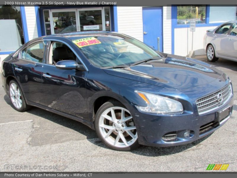 Navy Blue Metallic / Charcoal 2009 Nissan Maxima 3.5 SV Sport