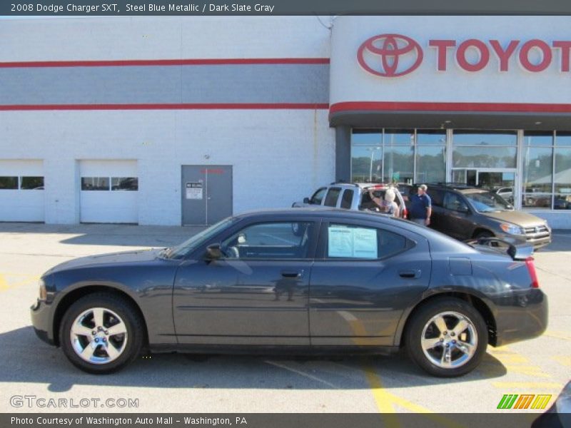 Steel Blue Metallic / Dark Slate Gray 2008 Dodge Charger SXT