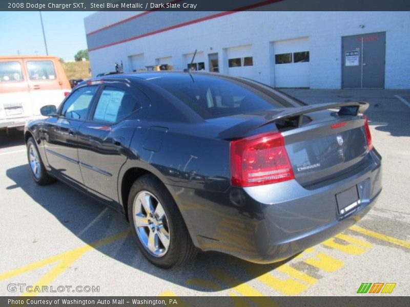 Steel Blue Metallic / Dark Slate Gray 2008 Dodge Charger SXT