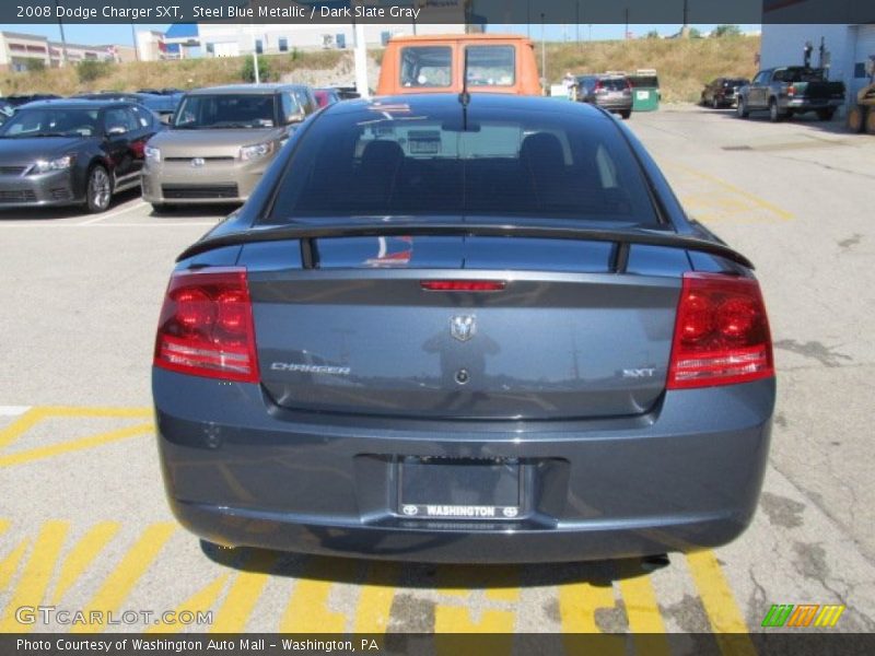 Steel Blue Metallic / Dark Slate Gray 2008 Dodge Charger SXT