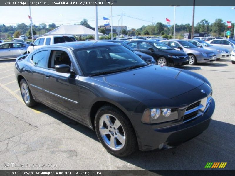 Steel Blue Metallic / Dark Slate Gray 2008 Dodge Charger SXT