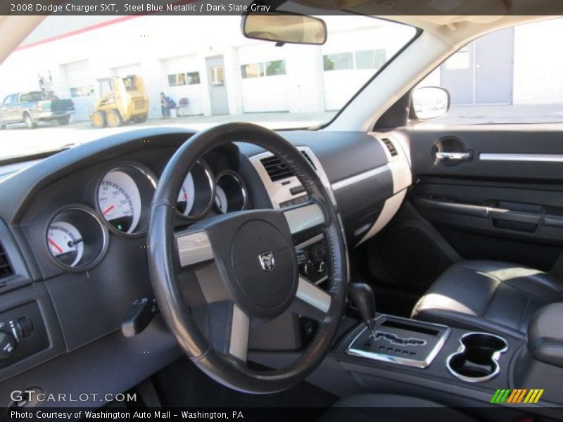Steel Blue Metallic / Dark Slate Gray 2008 Dodge Charger SXT
