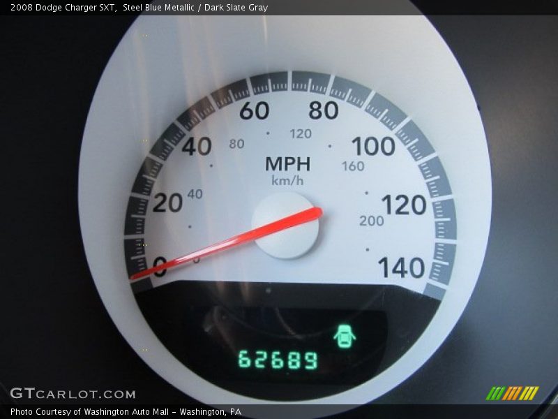 Steel Blue Metallic / Dark Slate Gray 2008 Dodge Charger SXT
