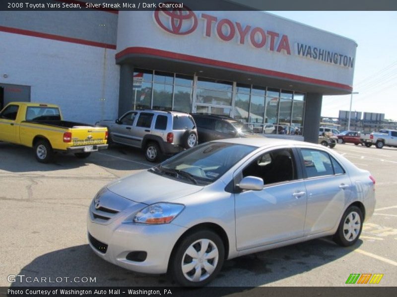 Silver Streak Mica / Dark Charcoal 2008 Toyota Yaris Sedan