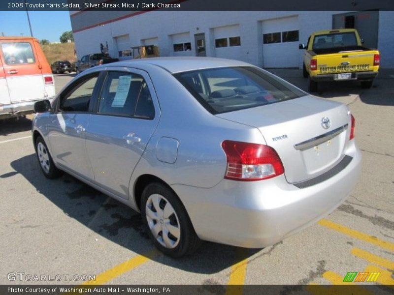 Silver Streak Mica / Dark Charcoal 2008 Toyota Yaris Sedan