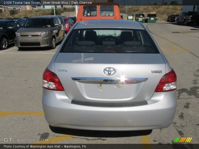 Silver Streak Mica / Dark Charcoal 2008 Toyota Yaris Sedan