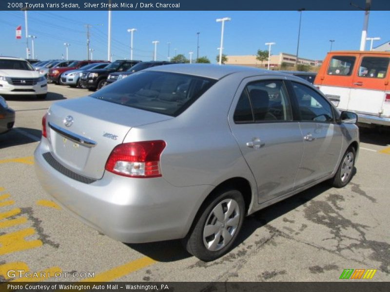 Silver Streak Mica / Dark Charcoal 2008 Toyota Yaris Sedan