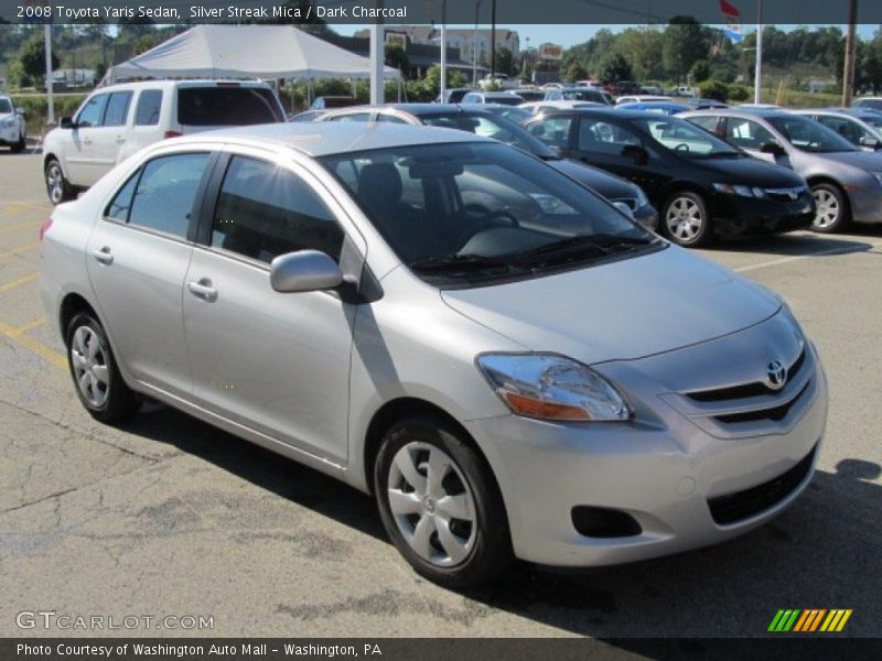 Silver Streak Mica / Dark Charcoal 2008 Toyota Yaris Sedan