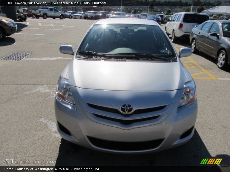 Silver Streak Mica / Dark Charcoal 2008 Toyota Yaris Sedan