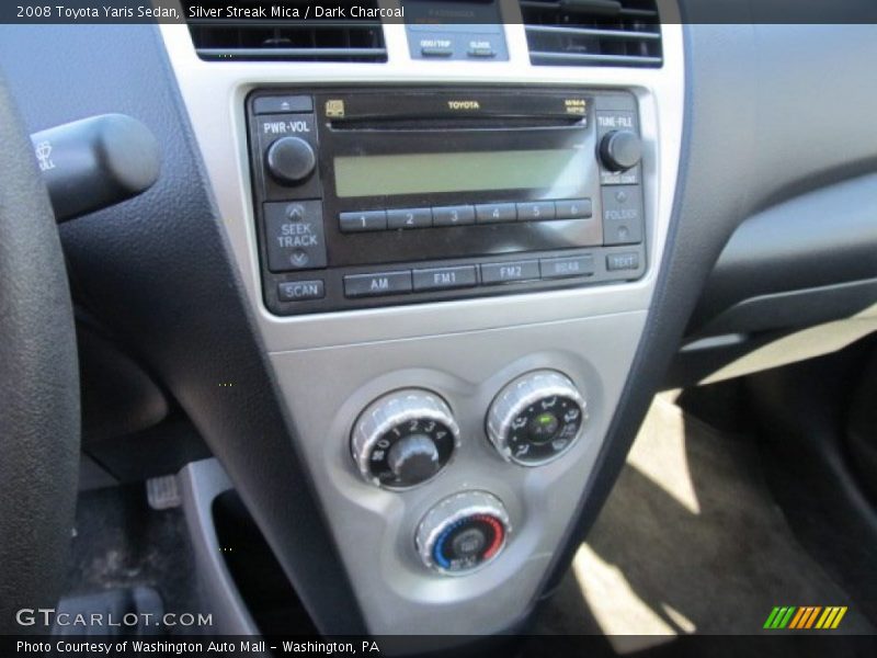 Silver Streak Mica / Dark Charcoal 2008 Toyota Yaris Sedan