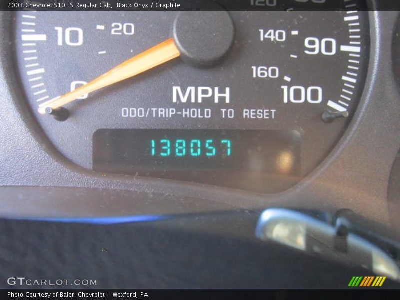 Black Onyx / Graphite 2003 Chevrolet S10 LS Regular Cab