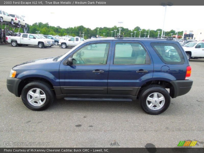 True Blue Metallic / Medium Dark Pebble 2003 Ford Escape XLS V6