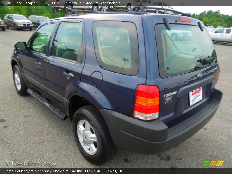 True Blue Metallic / Medium Dark Pebble 2003 Ford Escape XLS V6