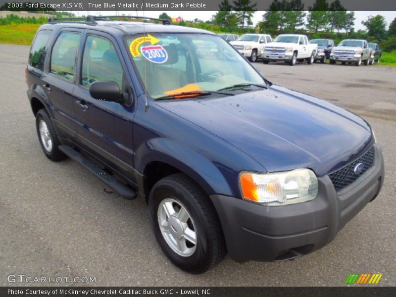 True Blue Metallic / Medium Dark Pebble 2003 Ford Escape XLS V6