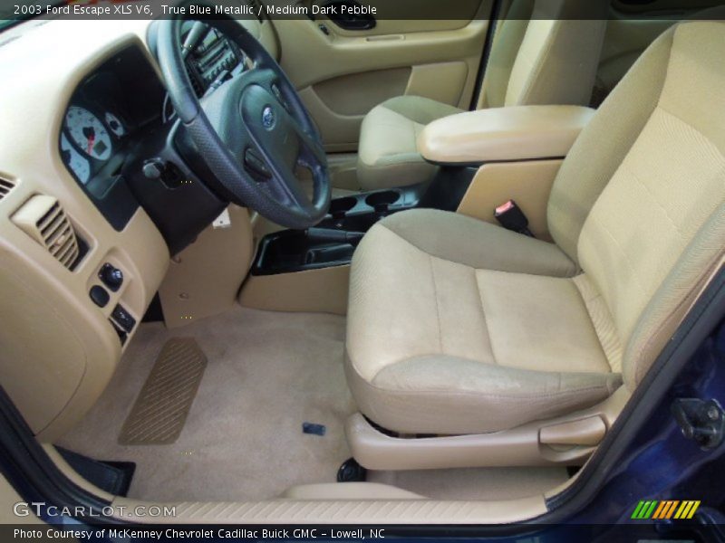 True Blue Metallic / Medium Dark Pebble 2003 Ford Escape XLS V6