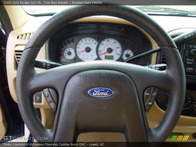 True Blue Metallic / Medium Dark Pebble 2003 Ford Escape XLS V6
