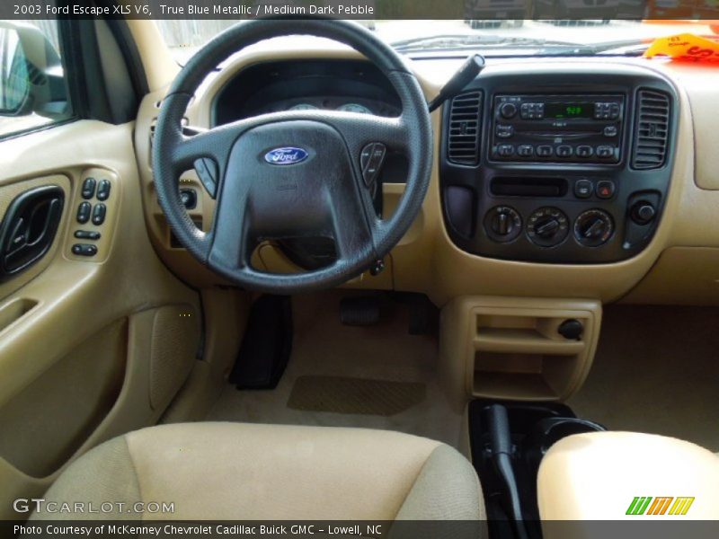 True Blue Metallic / Medium Dark Pebble 2003 Ford Escape XLS V6