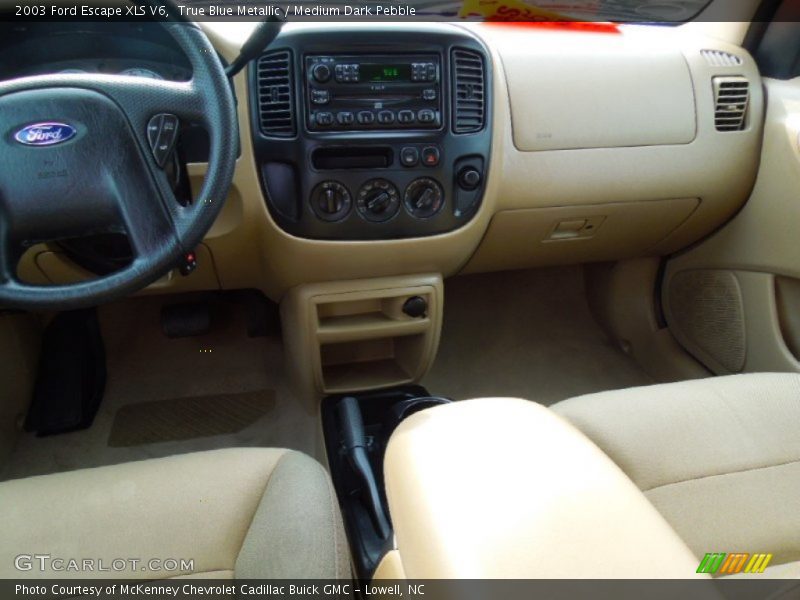 True Blue Metallic / Medium Dark Pebble 2003 Ford Escape XLS V6
