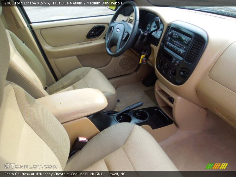 True Blue Metallic / Medium Dark Pebble 2003 Ford Escape XLS V6