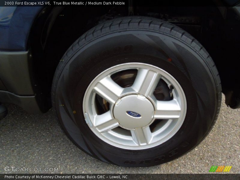 True Blue Metallic / Medium Dark Pebble 2003 Ford Escape XLS V6